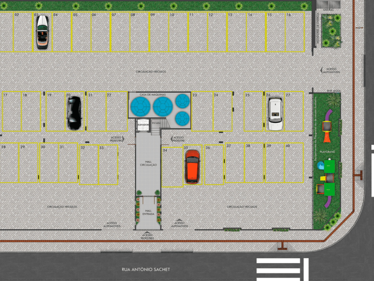 RESIDENCIAL VICENZA 2 quartos, Bortolotto, Nova Veneza