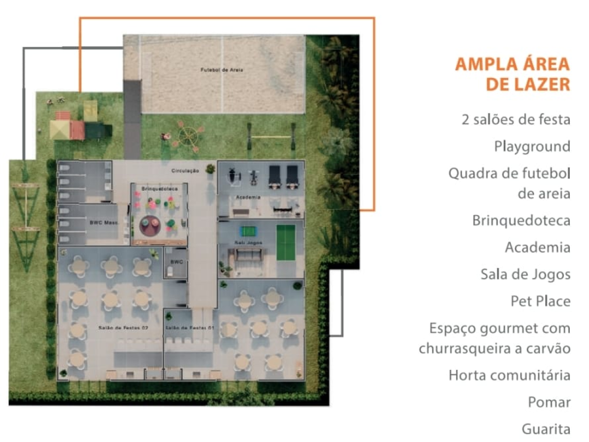 Residencial São Francisco, São Francisco, 2 quartos